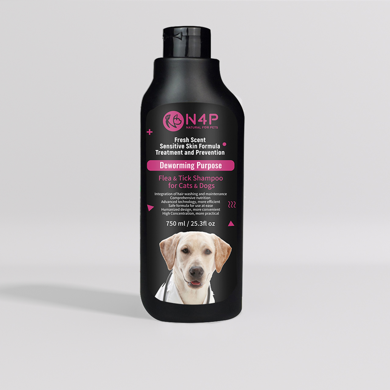 Pets Shampoo Deworming Purpose 750ml for Dogs & Cats