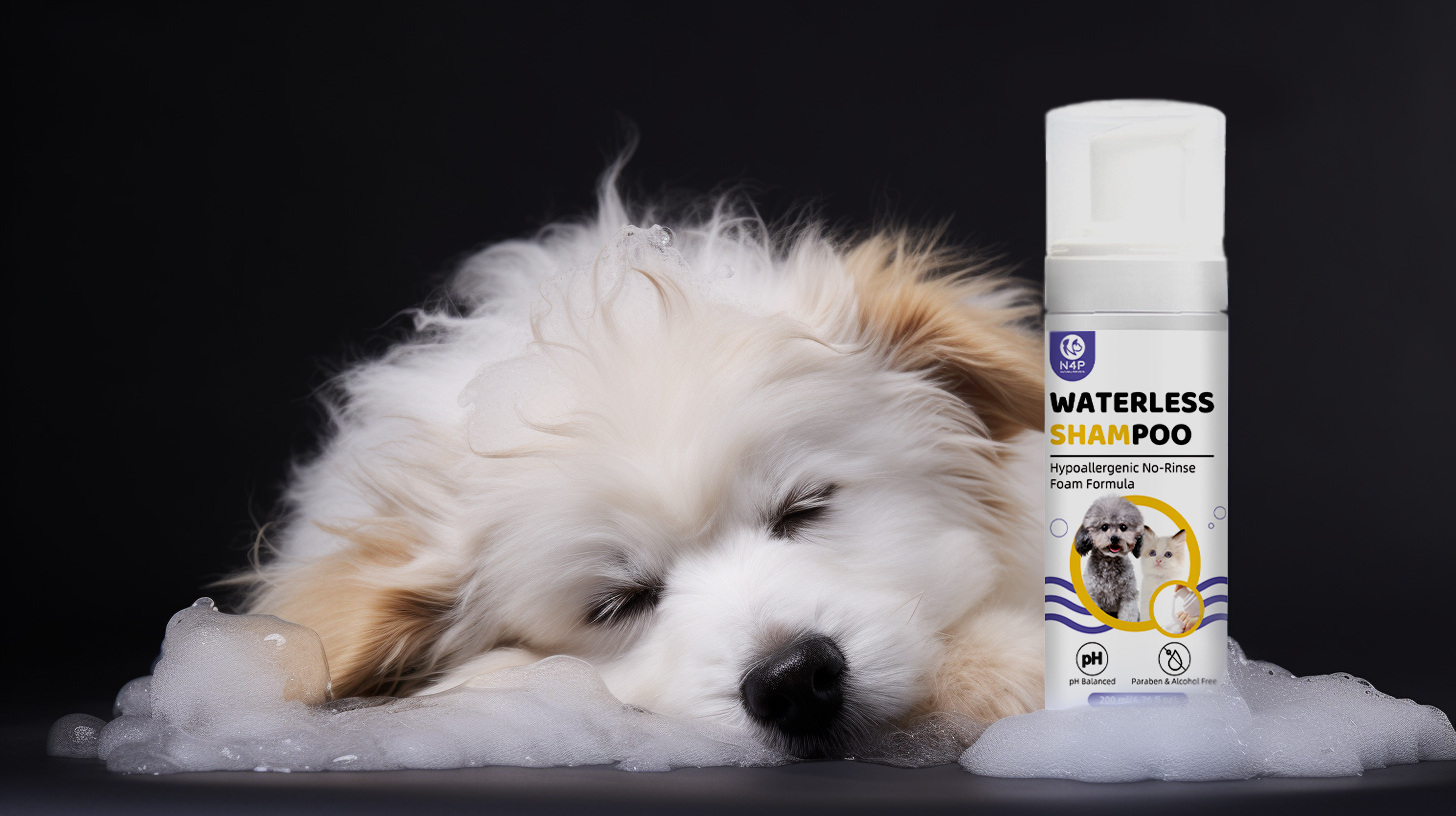Unleash Pet Grooming Innovation with N4P Pet Waterless Shampoo!